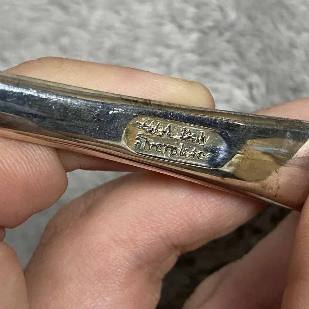VINTAGE W.A.‎ ITALY SILVERPLATE SALAD Serving Spoon Silver Plated